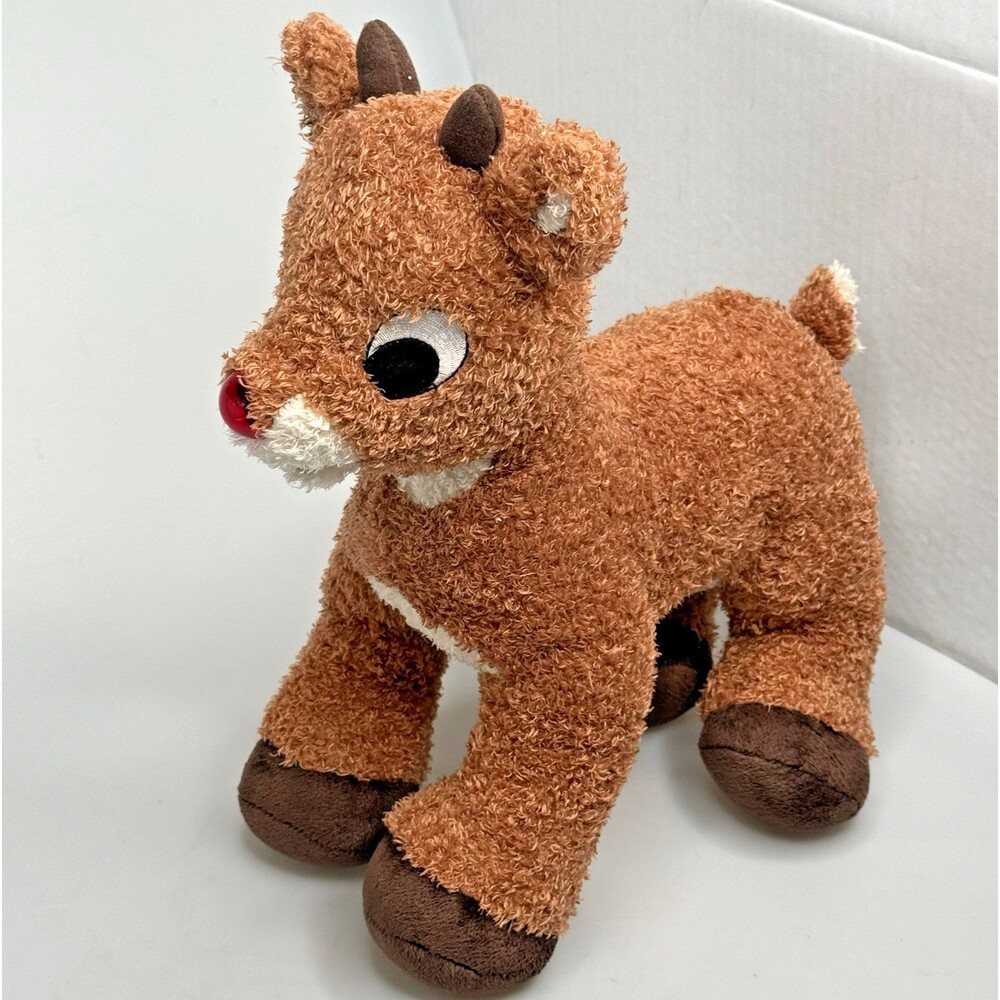 Build A Bear Rudolph Red Nosed Reindeer Plush 2014 EUC